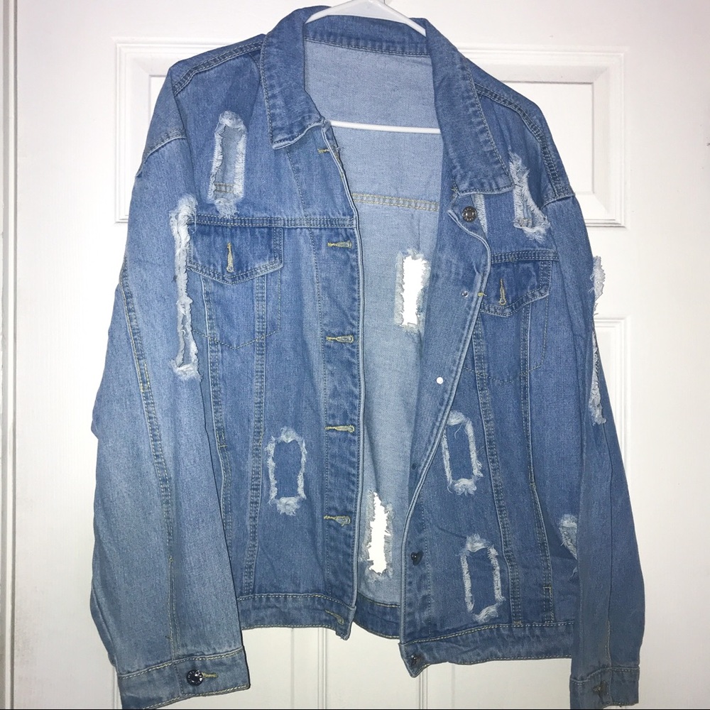 Distressed Jean Jacket